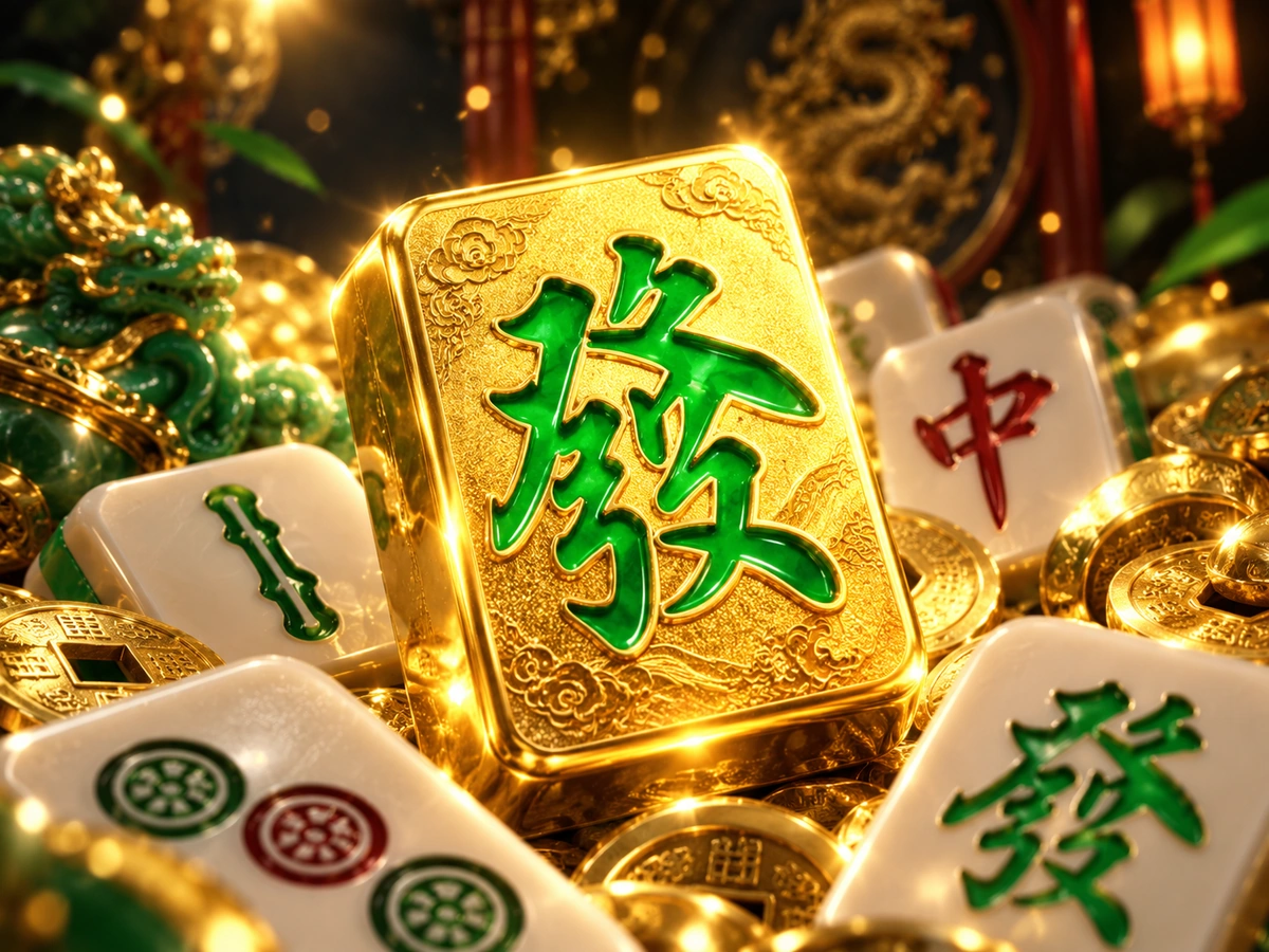 ภาพสัญลักษณ์และฟีเจอร์ Golden Mahjong ใน Mahjong Ways 2